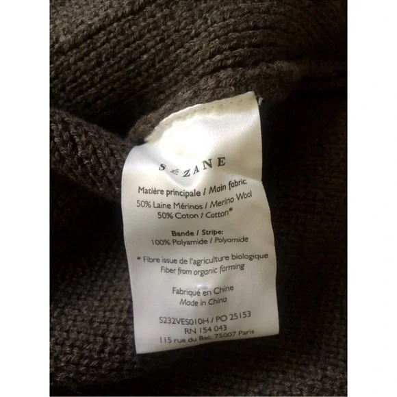 NWT SEZANE VALERIO JACKET CARDIGAN
KHAKI - Picture 13 of 14